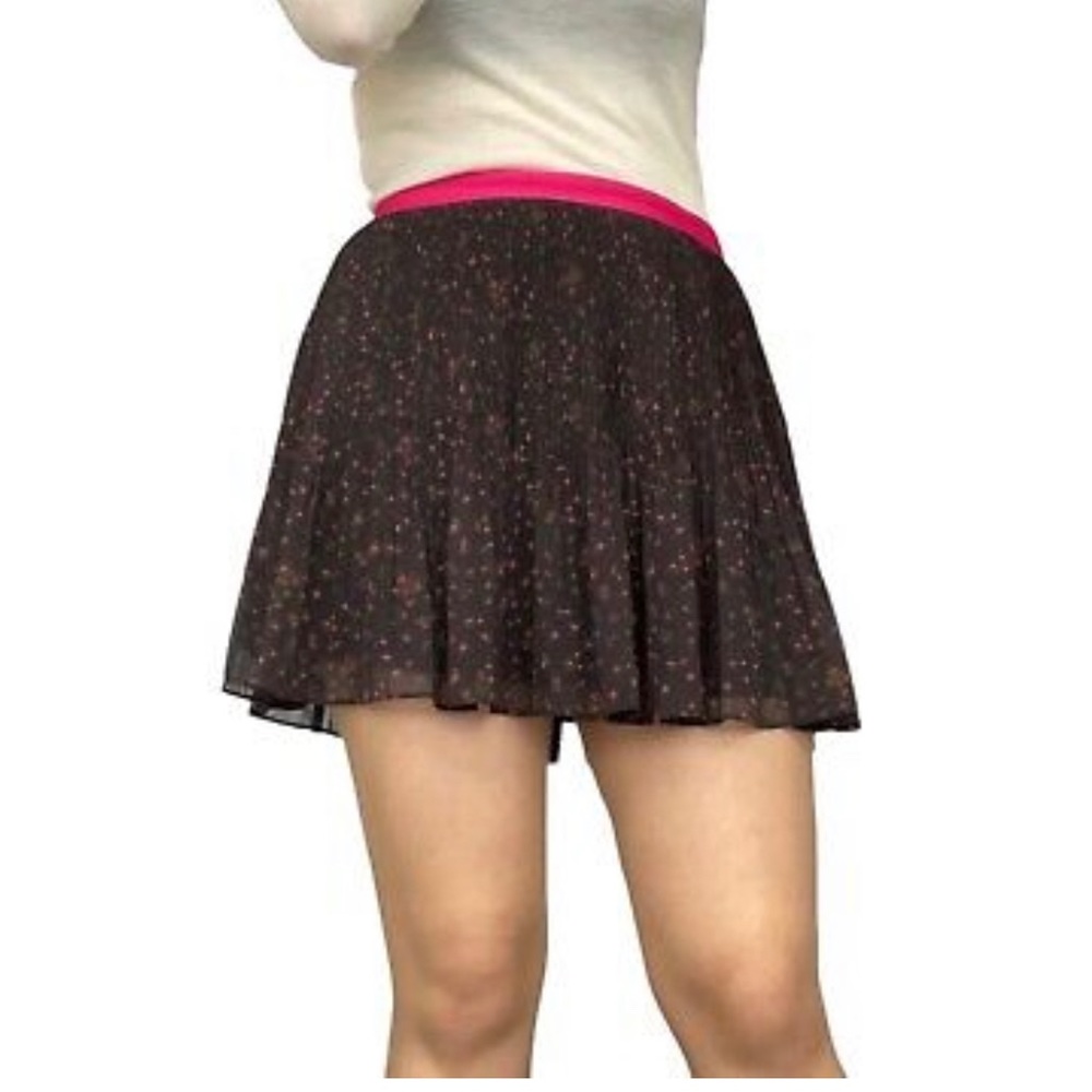 JACK WILLS Skirt Size 10 Chiffon Pleated Ditsy Floral Short Mini - Picture 2 of 7